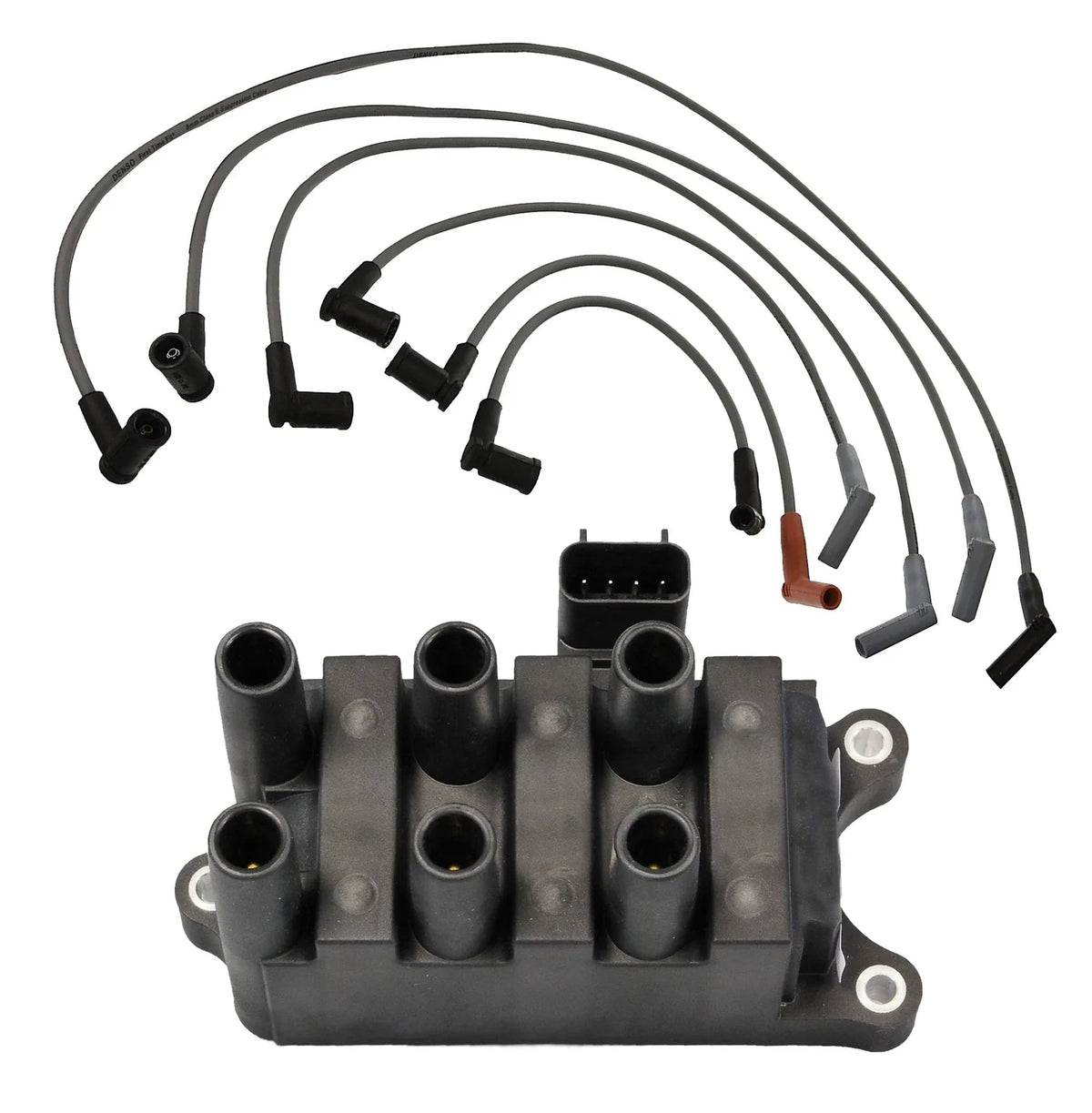 Ignition Coil & Spark Plug Wire Set for Ford Ranger (2003) 3.0L V6