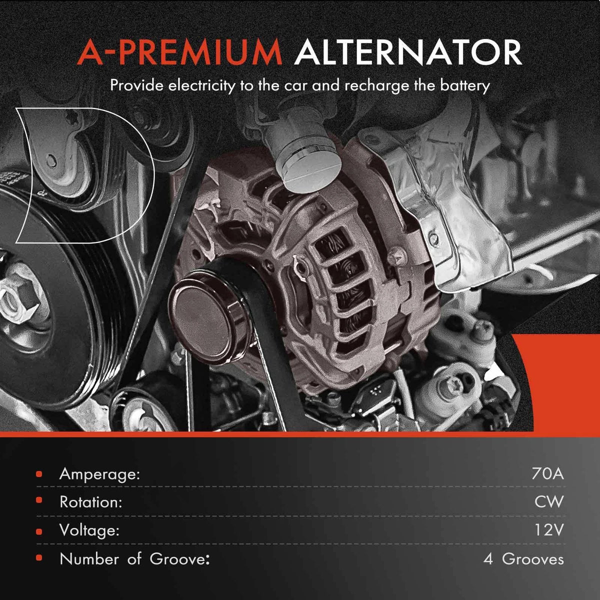 Alternator for Nissan Sentra (1991-1994)