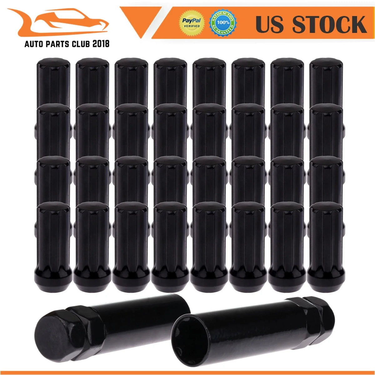 32X 7 Spline Lug Nut Set + 2 Key for Dodge Ram 2500 3500 (1994–2010)