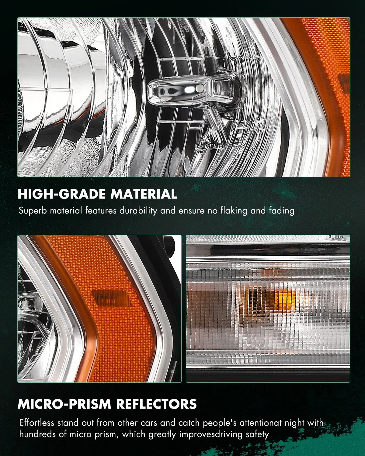 Driver Side Chrome Headlight (Left) for Ram 2500 3500 (2019–2024)
