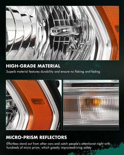 Driver Side Chrome Headlight (Left) for Ram 2500 3500 (2019–2024)