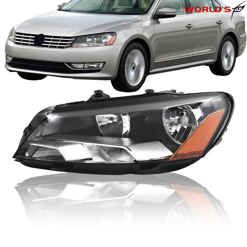 Halogen Headlight for Volkswagen Passat (2012–2015) Left Side