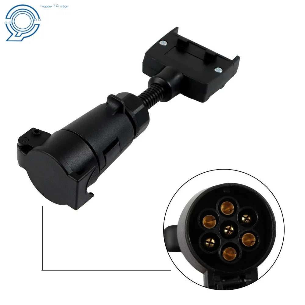 7 Pin Round Female Trailer Connector for Caravan