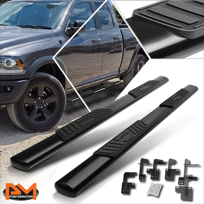 Black 5" Oval Nerf Bars - Set of 2 for RAM 1500 (2019-2020)