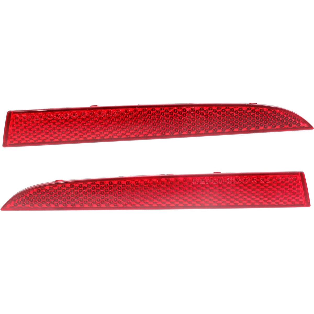 Bumper Reflector Set of 2 for Chevy Traverse (2013–2017), G8 (2008–2009), XT5 (2017) CAPA