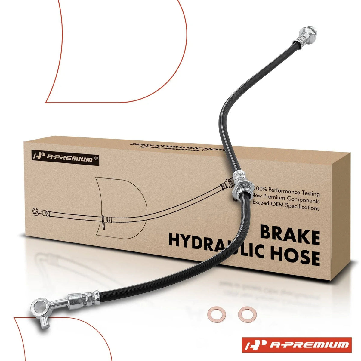 Front Driver Brake Hydraulic Hose for Nissan Sentra (2007–2012)