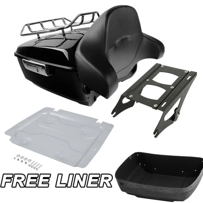 Trunk Rack Backrest Pad Base Plate for Harley Street Glide 2014-2023