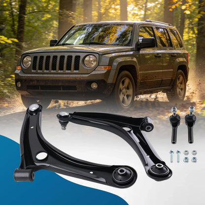 Lower Control Arm Set (4pc) for Dodge Patriot 2007-2017, Caliber 2007-2012
