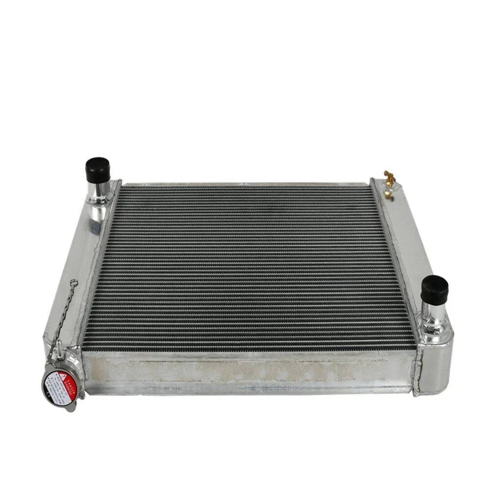 2X Aluminum 26"X19" High Performance Radiator for Chevy SBC BBC (Universal)