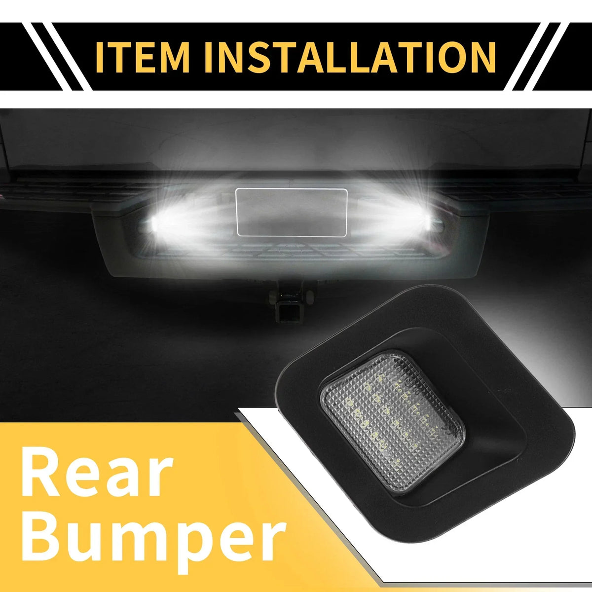 2 x Clear Lens License Plate Lights for Dodge Ram 1500 2500 3500