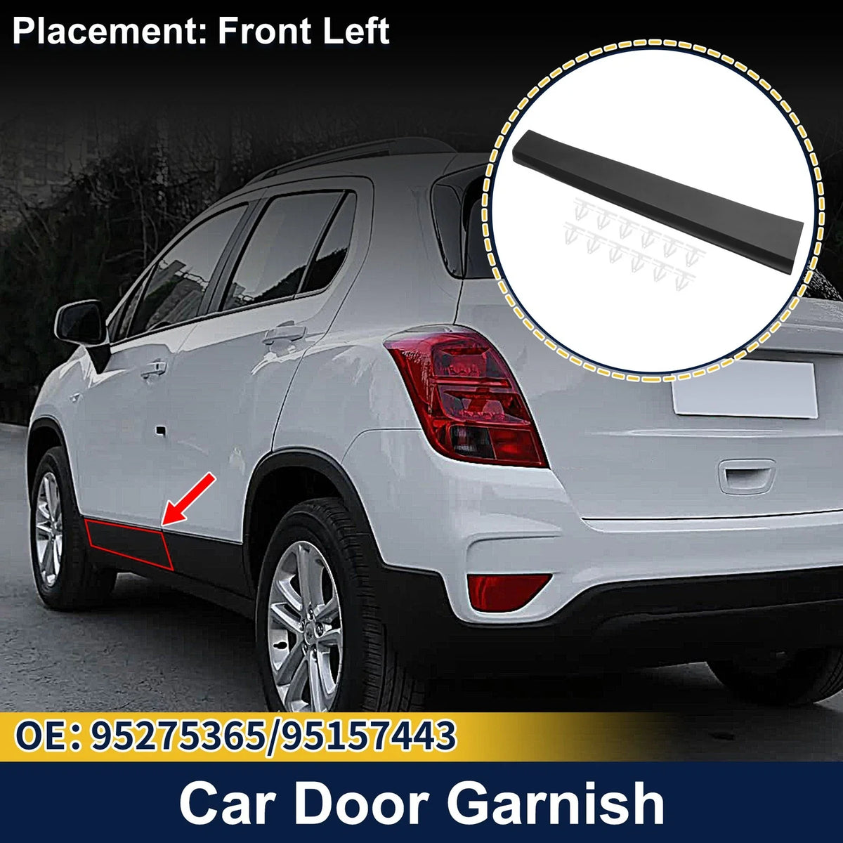 Door Side Lower Trim Garnish No. 95275365 for Buick Encore (2013–2022)
