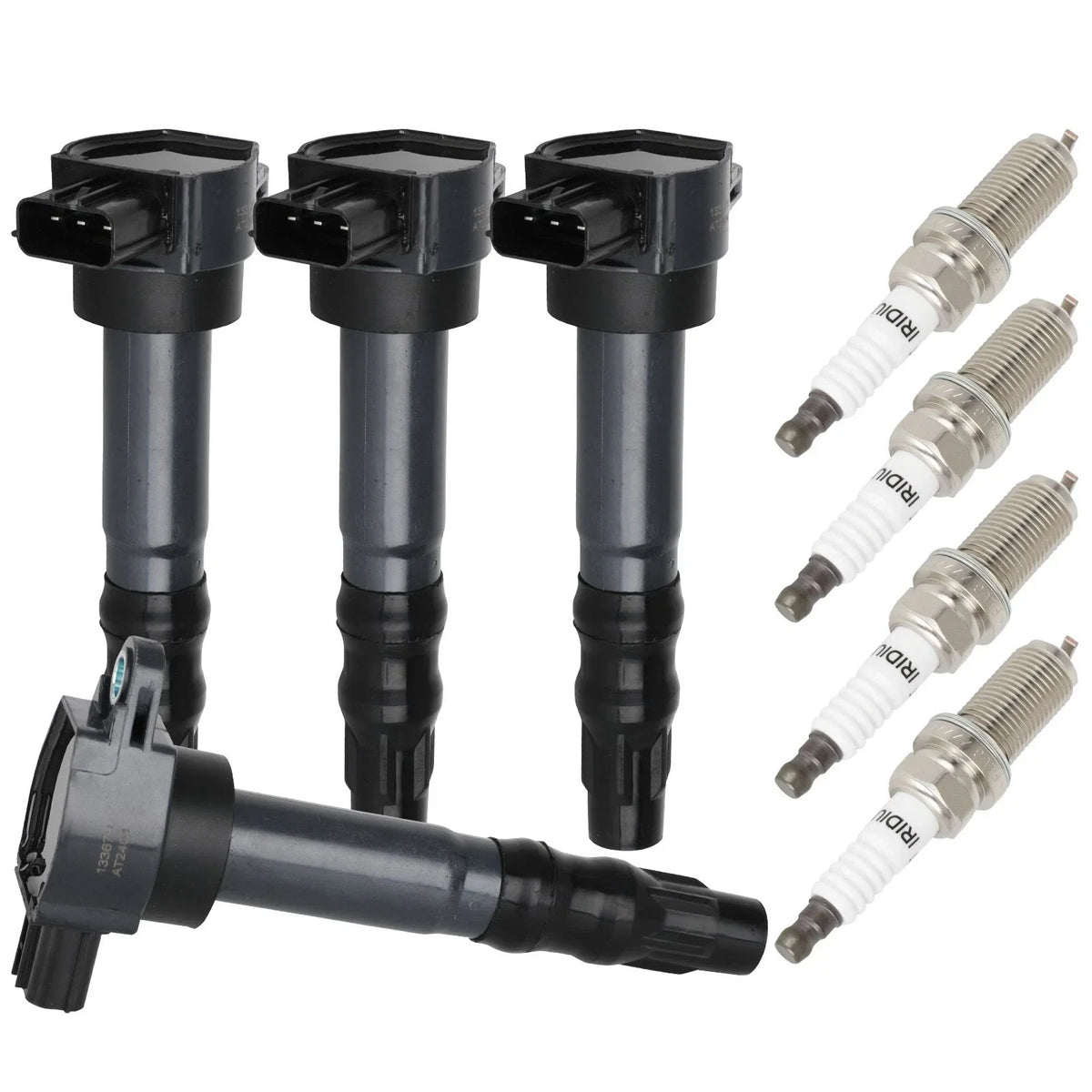 Set of 4 Ignition Coils & 4 Spark Plugs for Mitsubishi Eclipse (2006–2012)