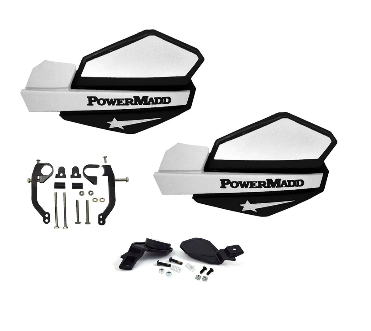 Powermadd Star Series Hand Guards Mirror Mount Kit for Banshee Blaster (N/A)