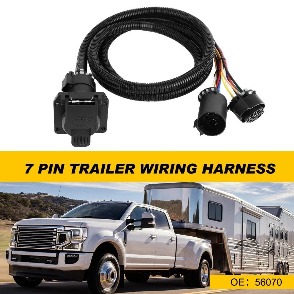 Trailer Wiring Harness Extension 7-Pin for Truck with 7-Way RV