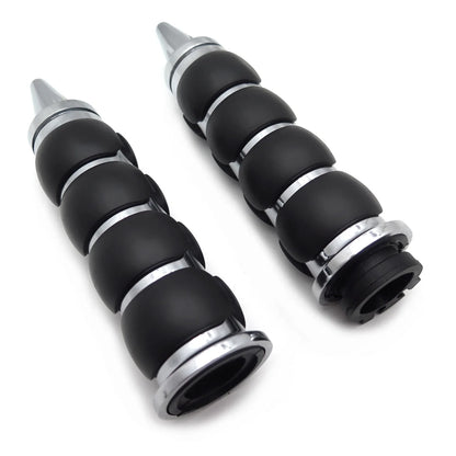 1 Pair 1" Chrome Handlebar Grips for Harley Davidson XL (2000–2023)