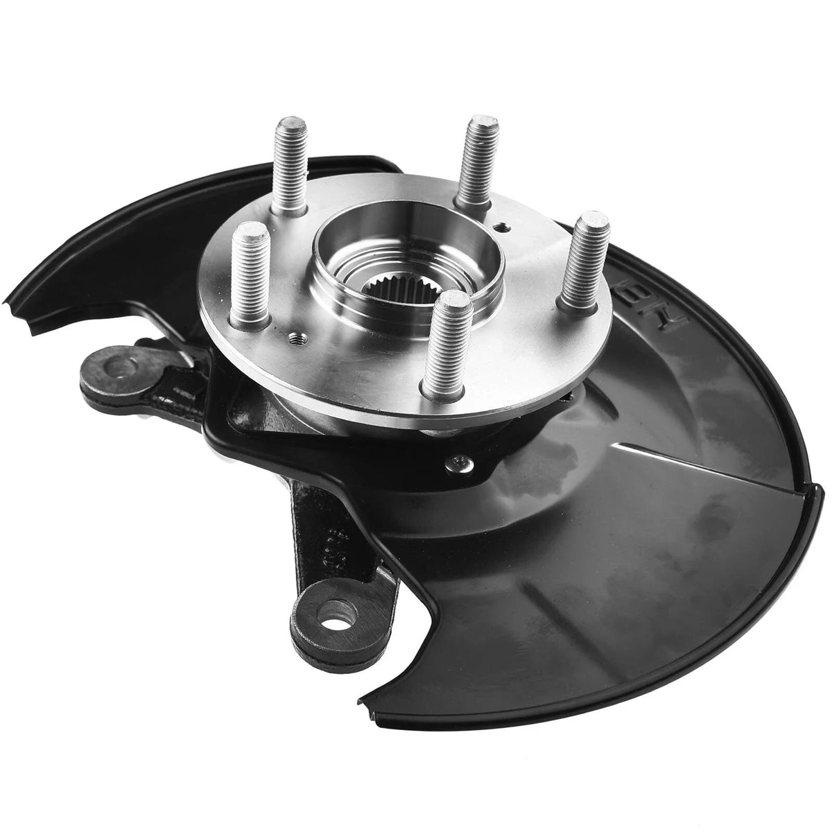 Pair of Front Hub Bearings & Steering Knuckles for 2006-2011 Honda Civic