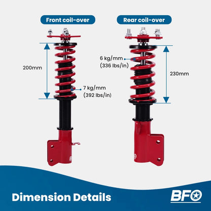 Coilovers Suspension Kit for 1999-2003 Mazda 323