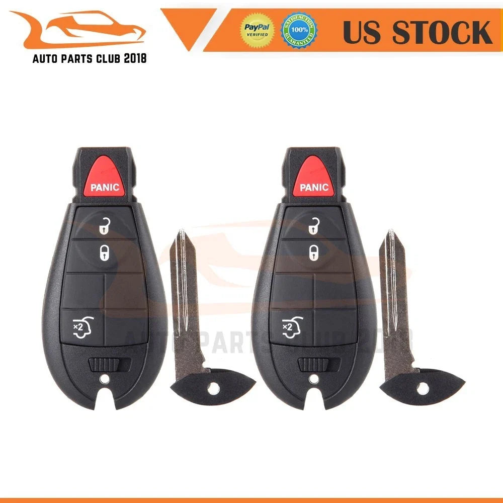 2X Key Entry Remote Fob for Jeep Grand Cherokee Commander (2008–2010)