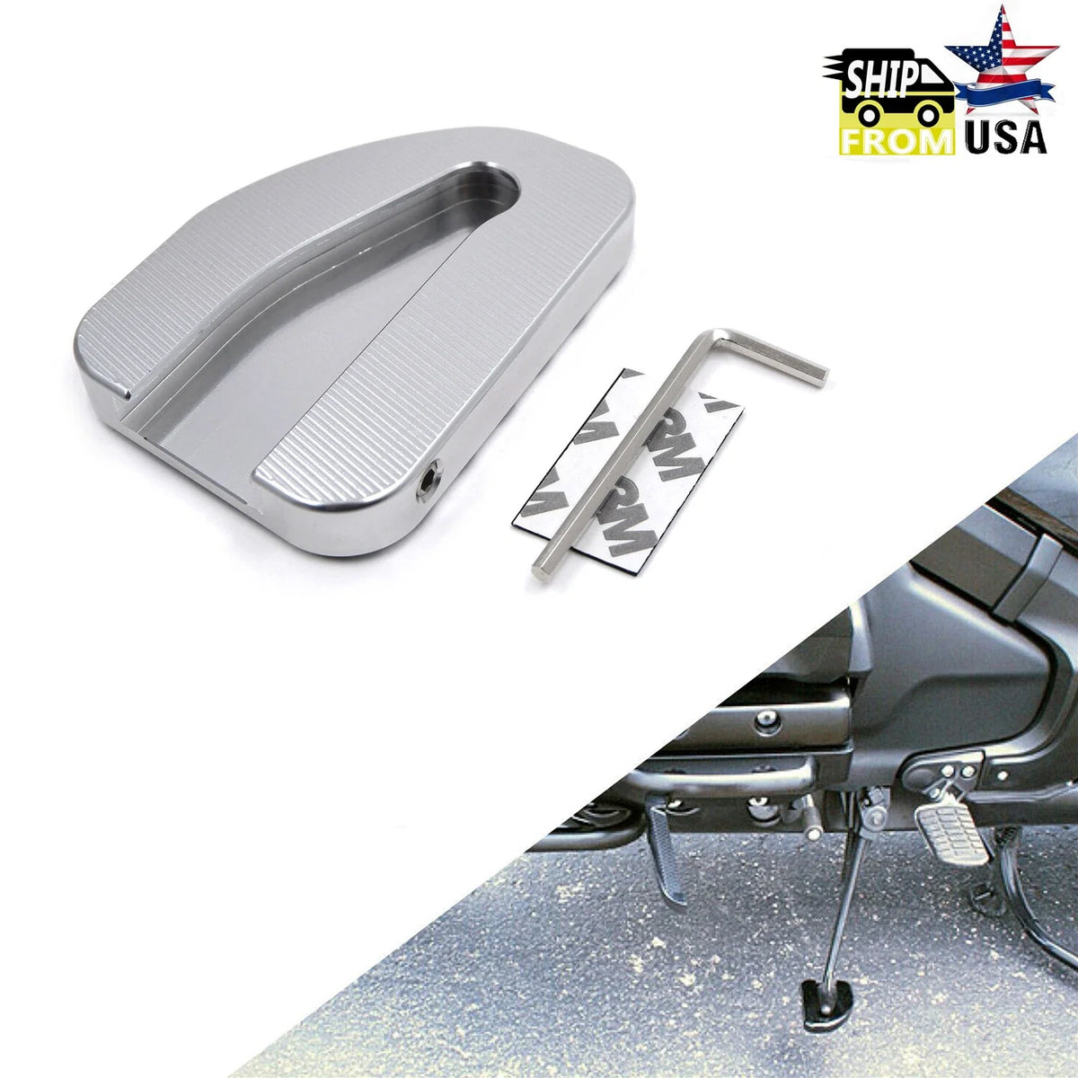 Kickstand Pad Extension for Honda GL1800 (2010-2017)