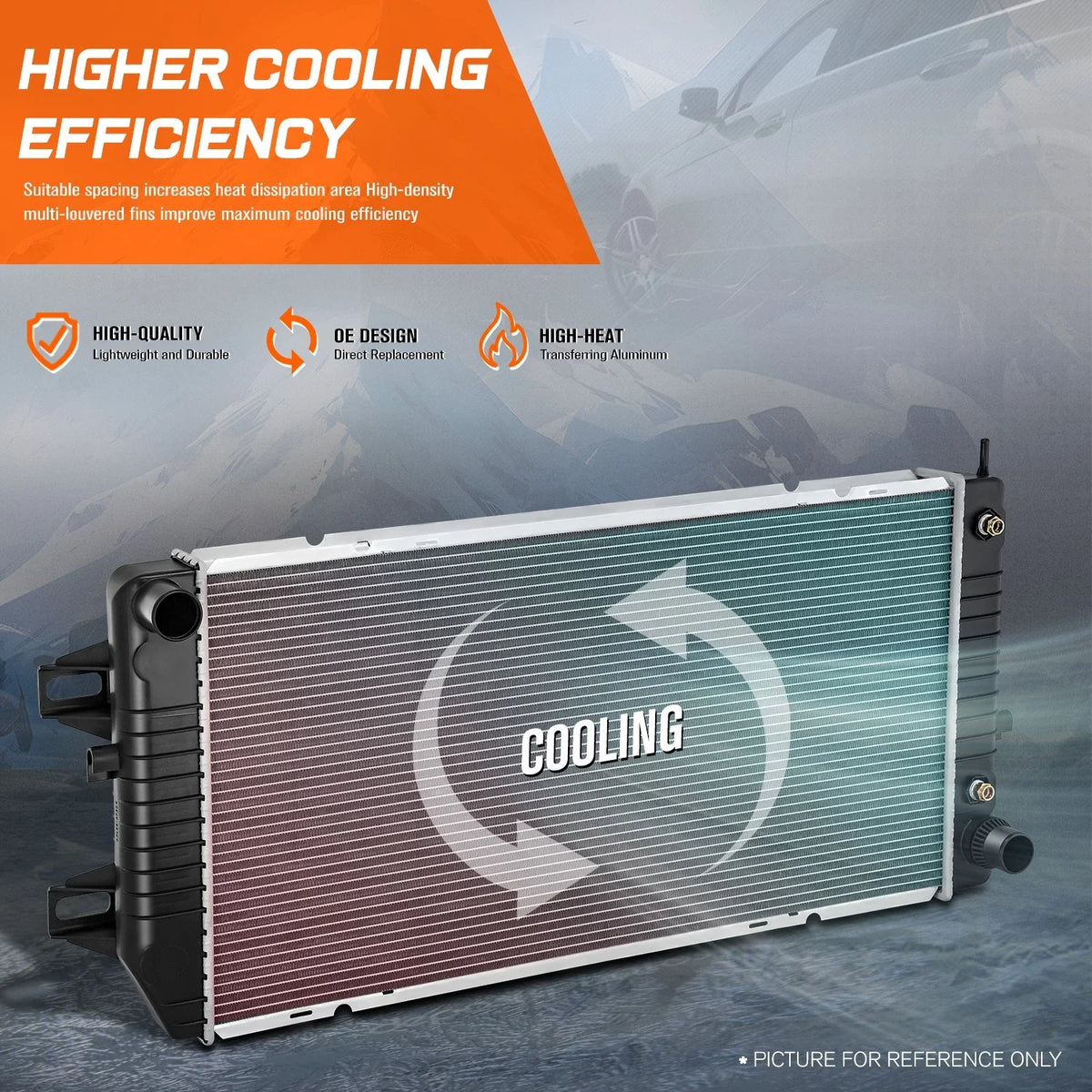Aluminum OE Style Radiator for Express/Savana 2500-4500 (2006–2022) DPI-2935