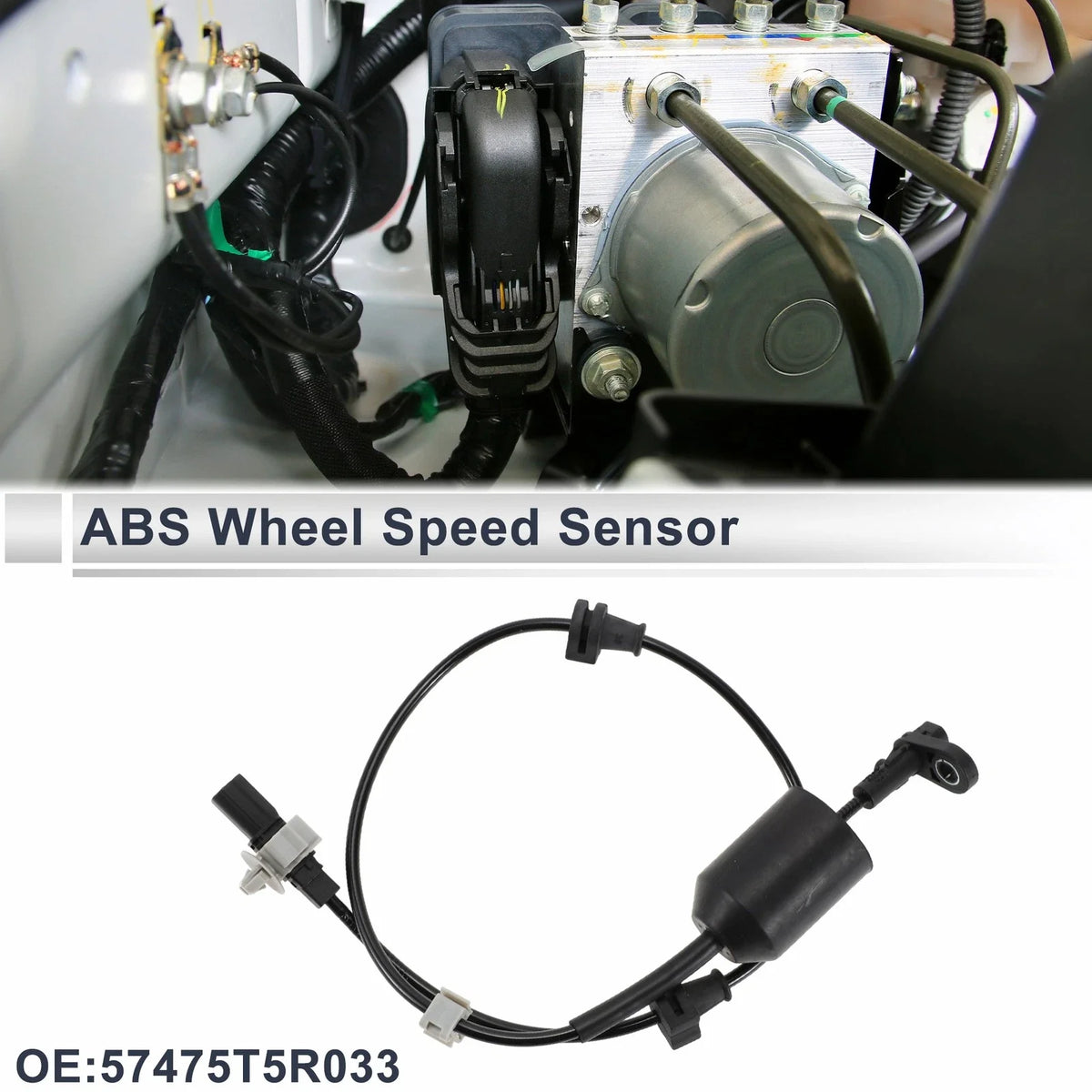 ABS Wheel Speed Sensor No. 57475T5R033 for Honda Fit (2015–2020) Rear Left