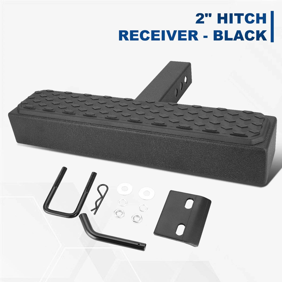 Rear Bumper Step Bar Guard 2" Hitch Receiver for Universal 2018–2023