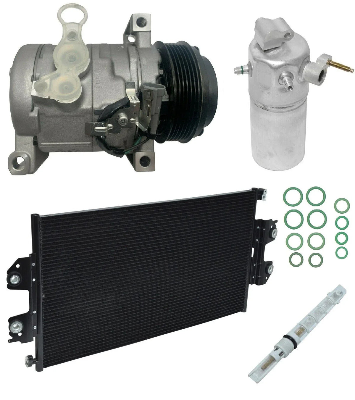 AC Compressor Kit With Condenser for Chevy Express 4500 6.6L (2012–2012)