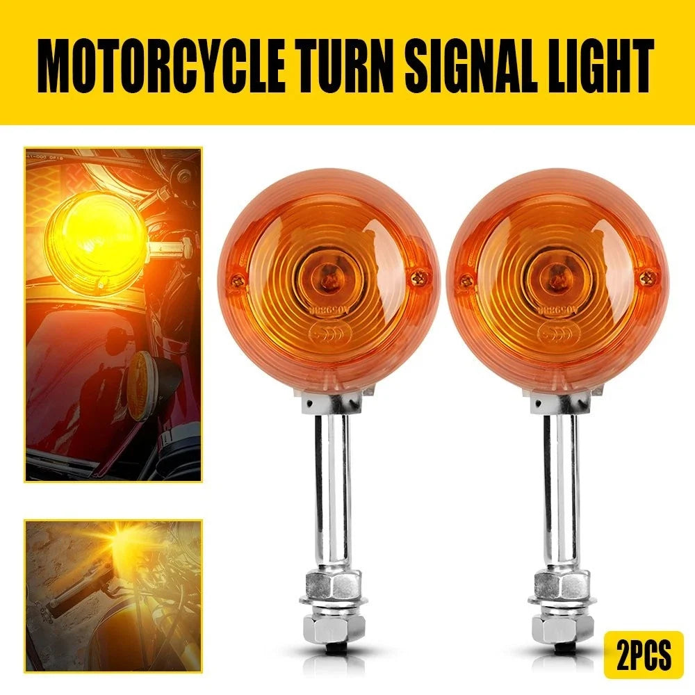 Turn Signal Indicator Lights - 2X Amber for Honda Mini Motorcycle