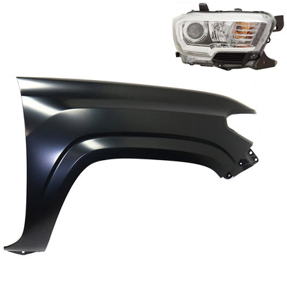 Headlight Kit for Toyota Tacoma (2018) Passenger Side Assembly Halogen
