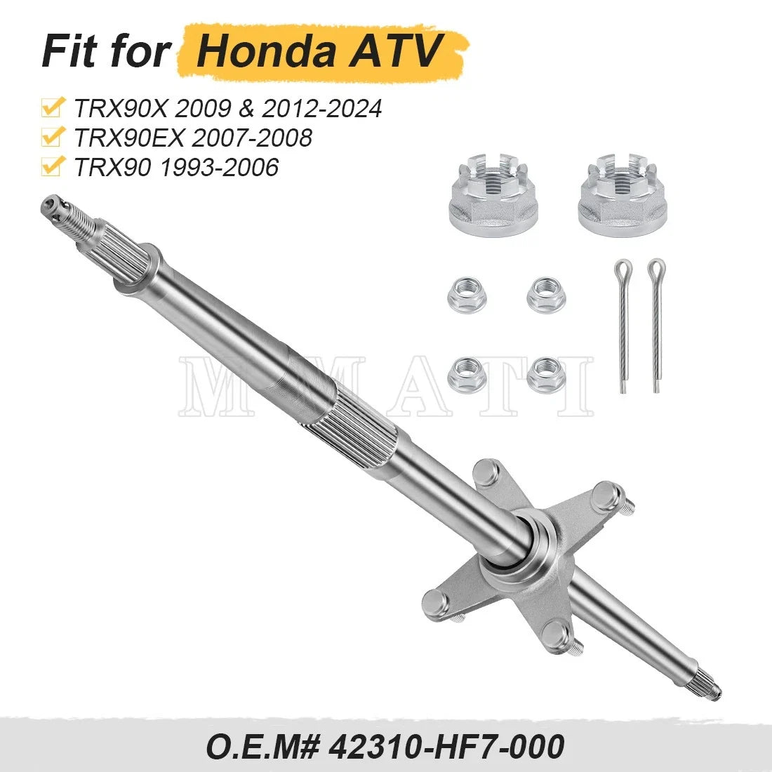 Rear Axle Shaft for Honda TRX90 TRX90EX TRX90X (1993–2024) 42310-HF7-000