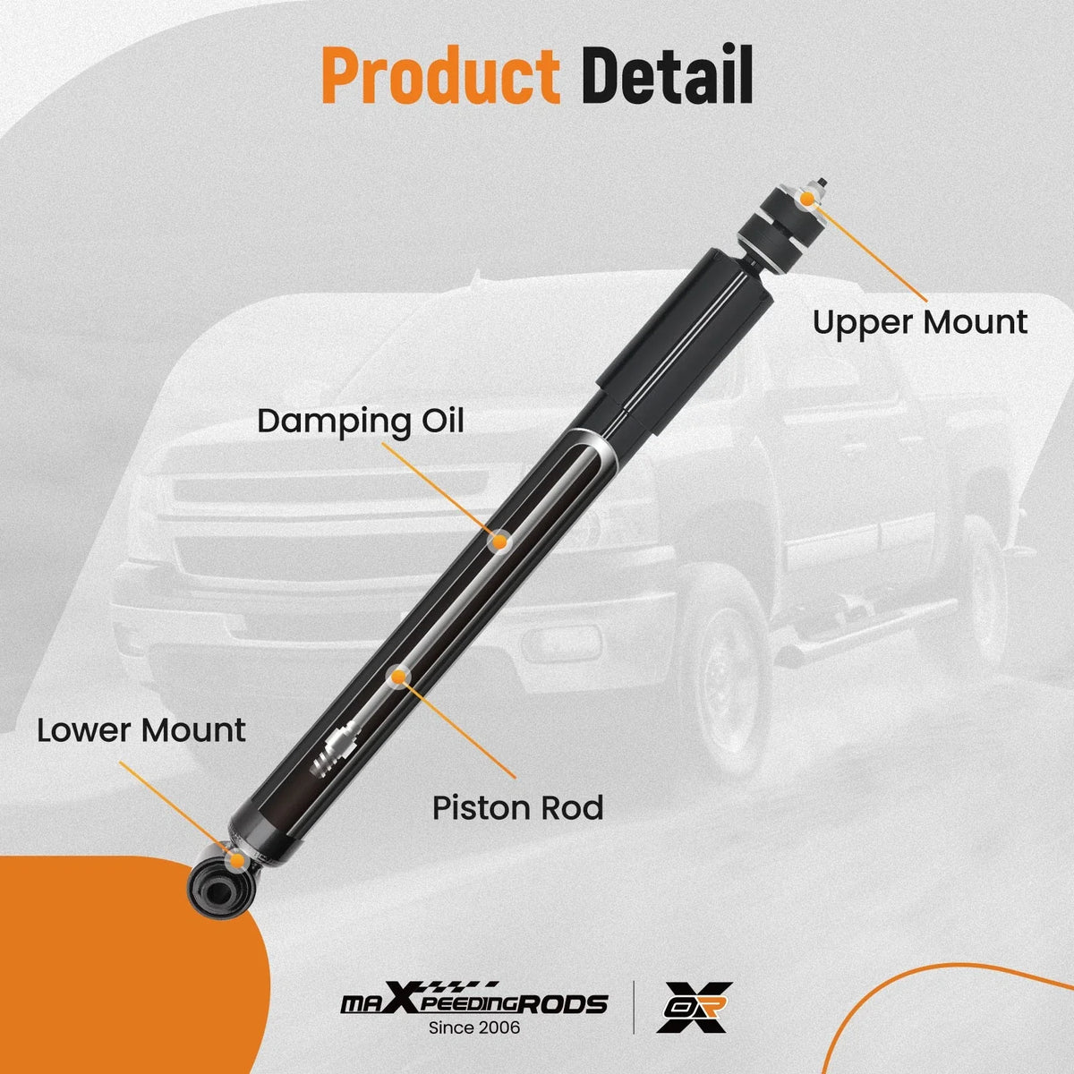 Front Shock Strut Assembly Pair for Ford F-150 4WD 1997-2003