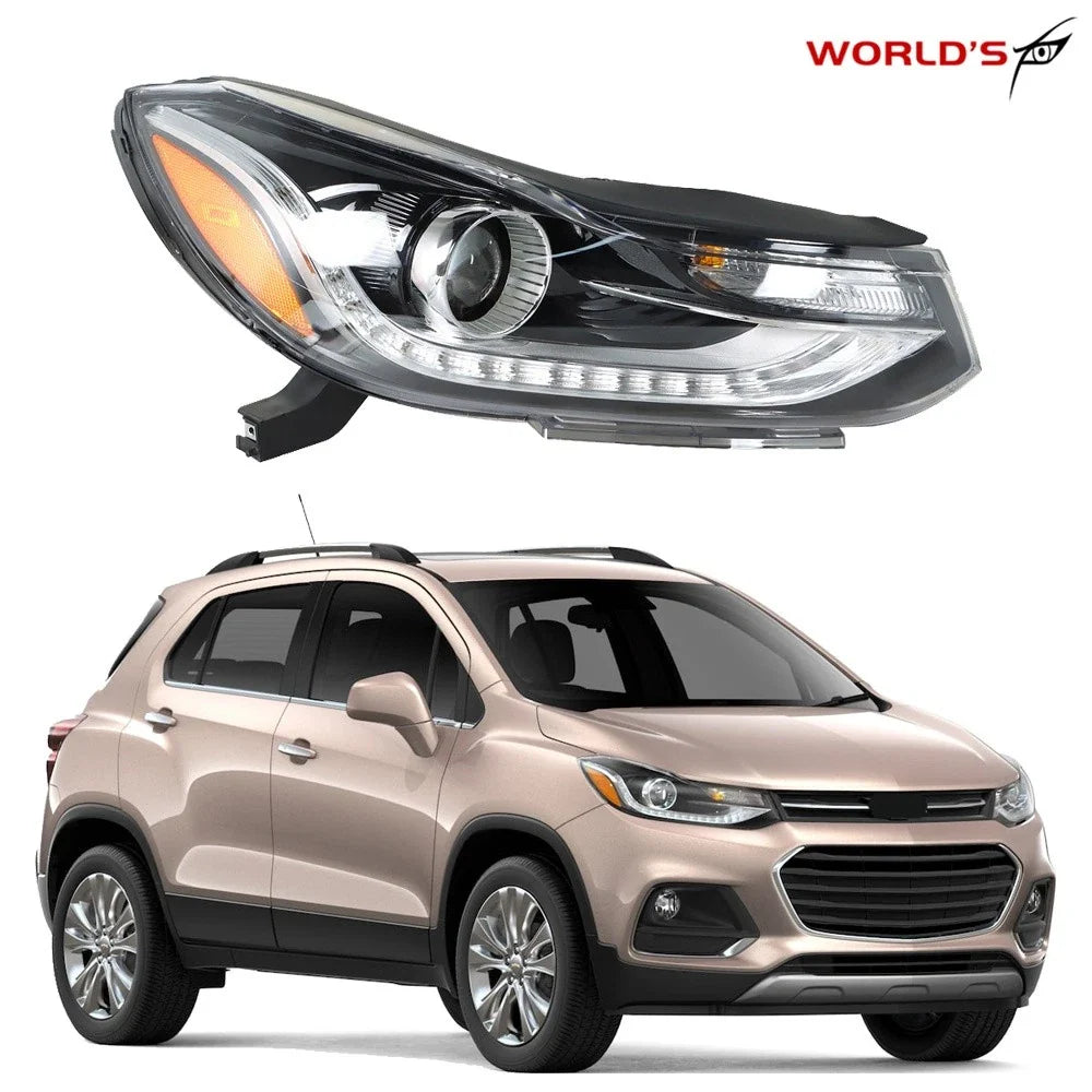 Headlight for Chevy Trax (2017–2019) Projector with LED DRL, Passenger Side