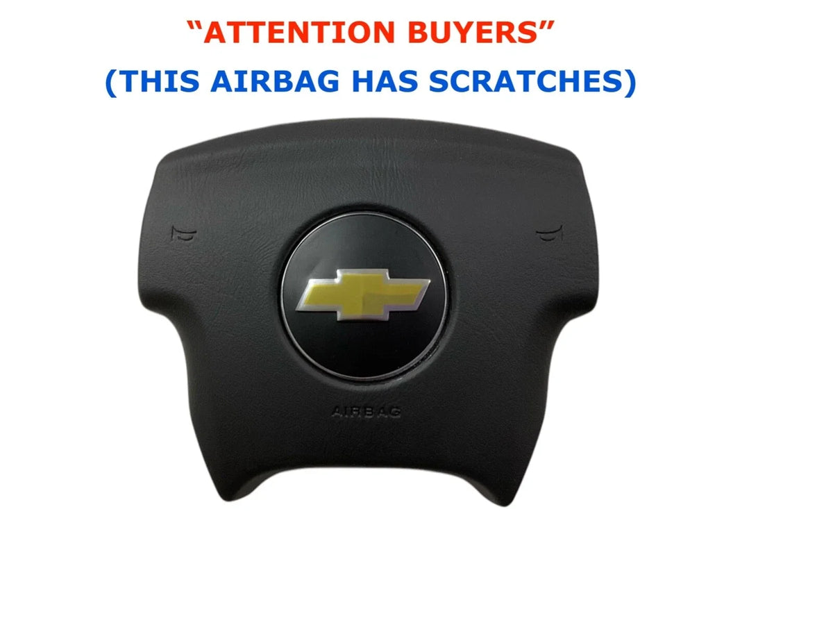 Driver Wheel Airbag - Black for Chevy Trailblazer (2005-2009), SCRATCHES
