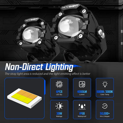 LED Work Light 2" for ATV Motorcycle (Off Road Use)