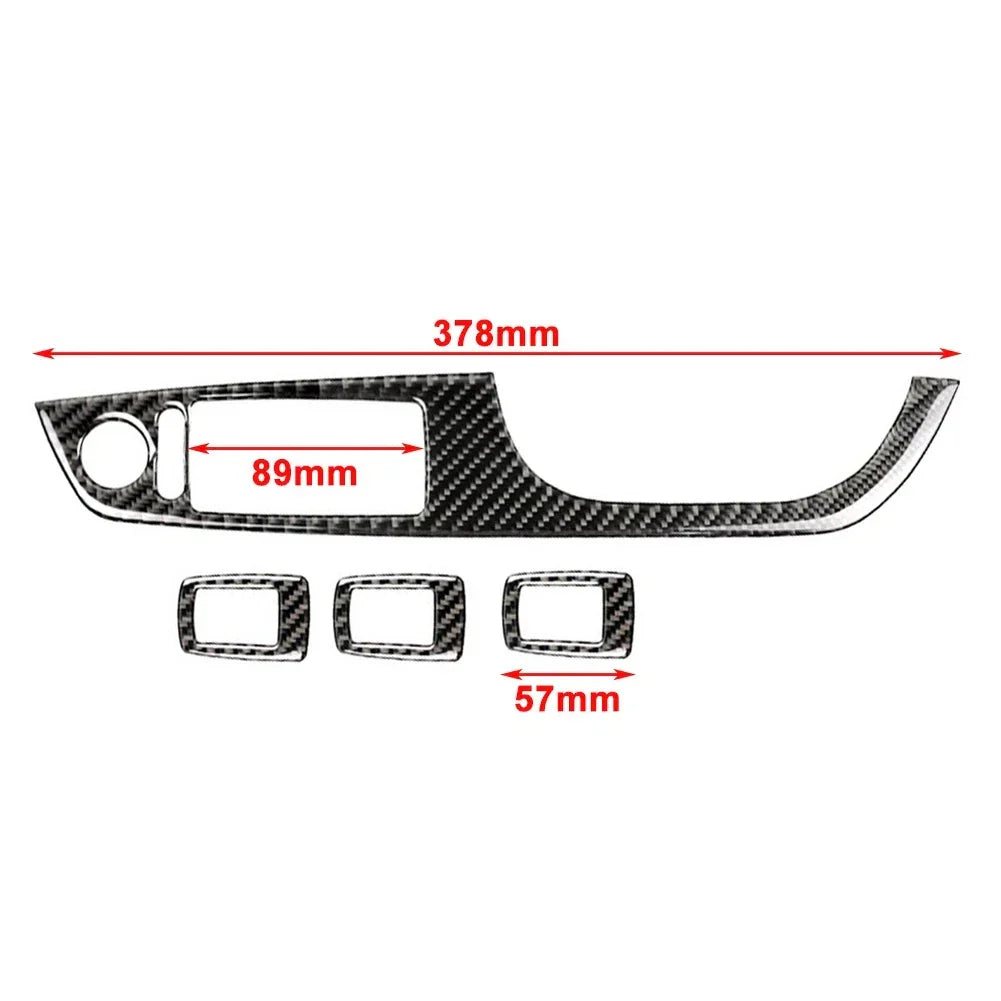 Window Lift Switch Panel Trim Set of 4 for BMW 3 Series E90 (2005-2012)