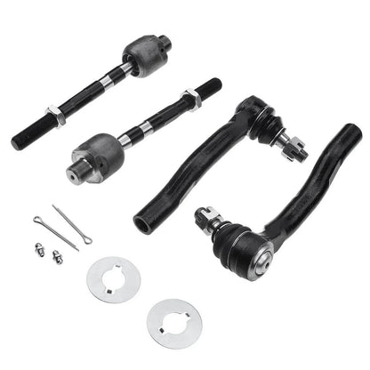 4-Piece Inner & Outer Tie Rod End Set for Nissan Pathfinder Frontier 2005-2019