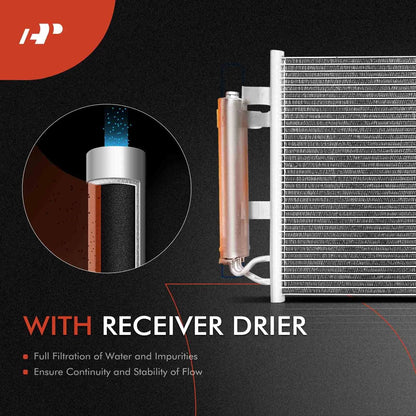AC Condenser with Dual Cooling Fans for 2011–2012 Nissan Leaf