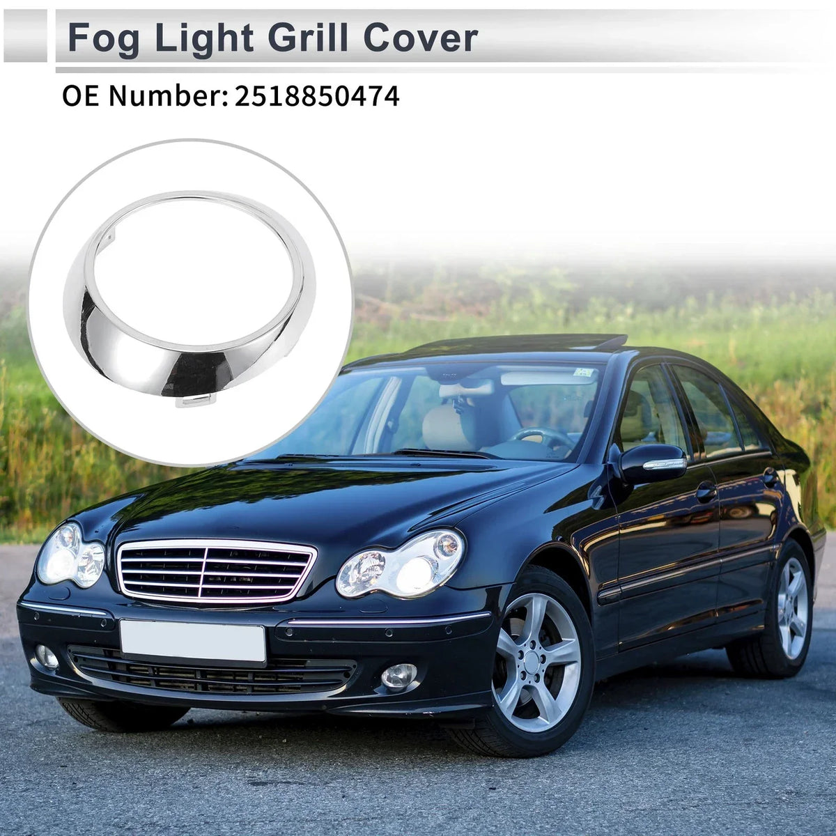 Right Front Fog Light Grill for Mercedes Benz W251 2006-2010