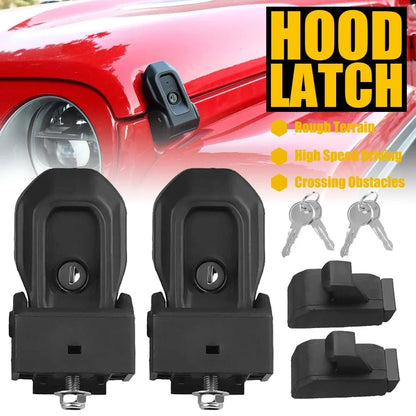 Hood Latch Lock for Jeep Gladiator JT Wrangler JL JLU 2018-2023