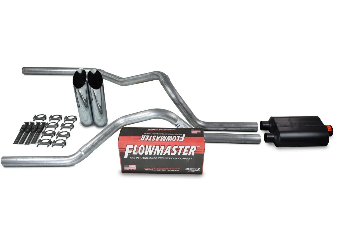 Dual Exhaust Kit for Ford F-150 (2004–2014) 2.5" Flowmaster Super 40