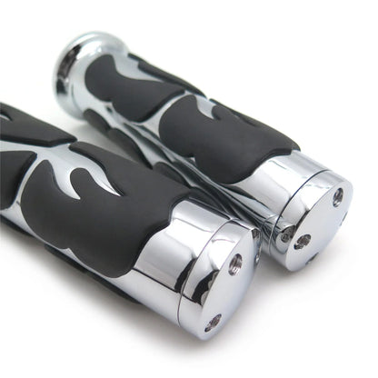 25mm Flame Hand Grip for Dyna, Harley Wide Glide, Electra Glide, Fat Boy