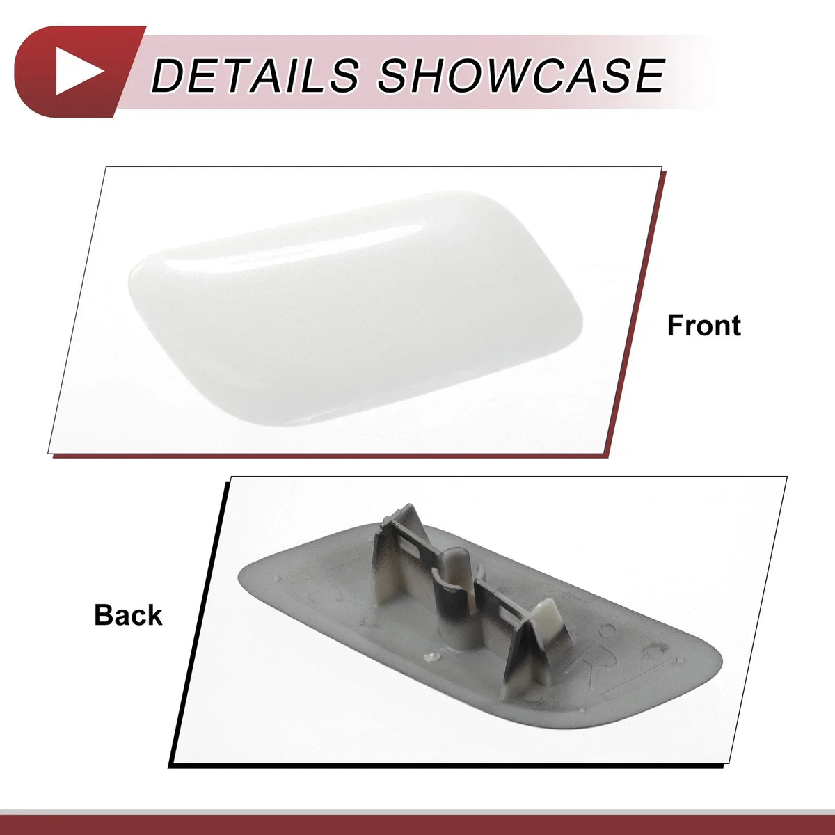Front Right Cap for Washer Nozzle - Lexus LX570 2008-2011 - White
