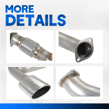 Exhaust System Catback for Dodge Neon SRT-4 2003–2005 with Dual Oval Tips