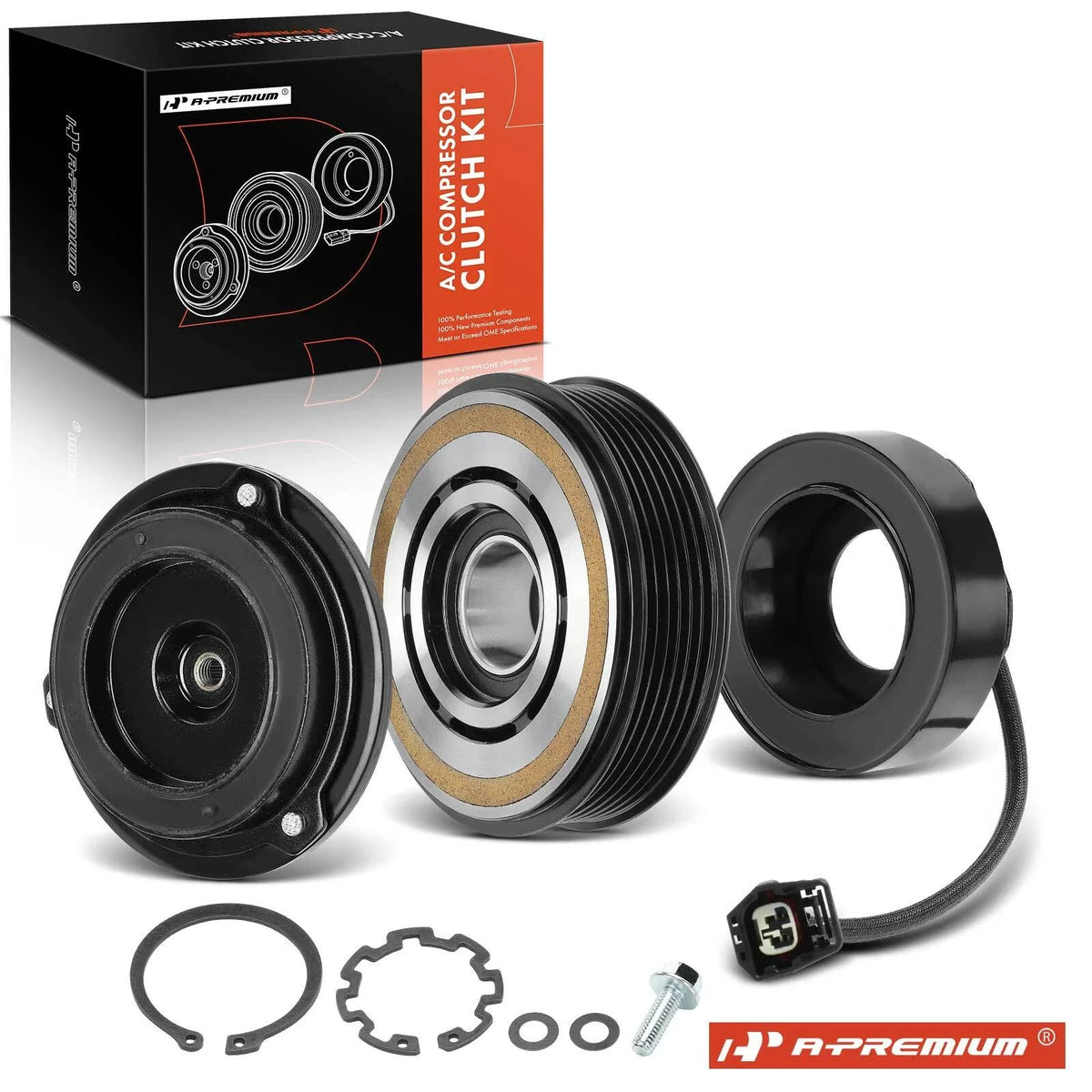 A/C Compressor Clutch Kit for Chevy Traverse (2009–2012) GMC Acadia Buick