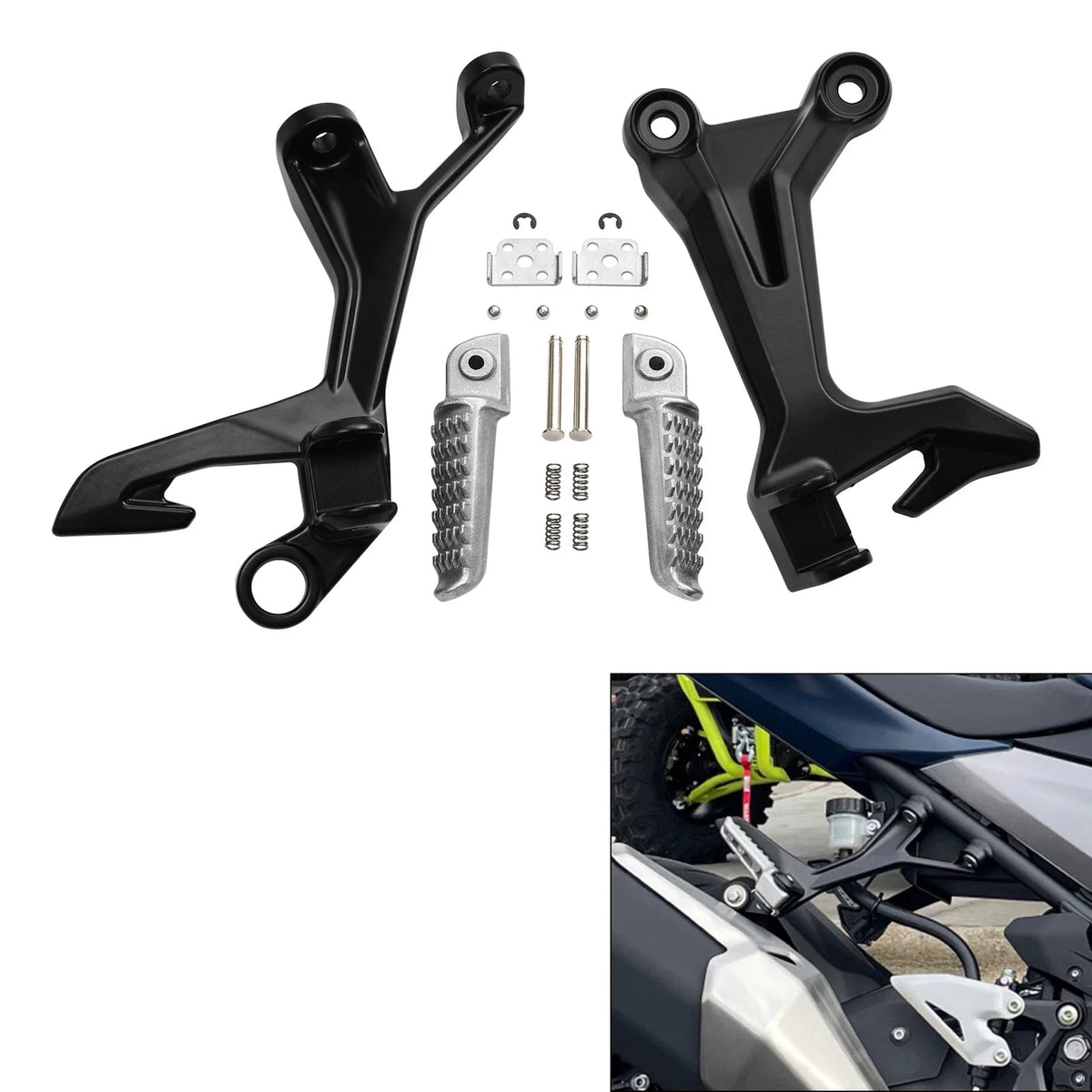 Passenger Foot Peg Bracket for Kawasaki Ninja 400 (2018–2024)
