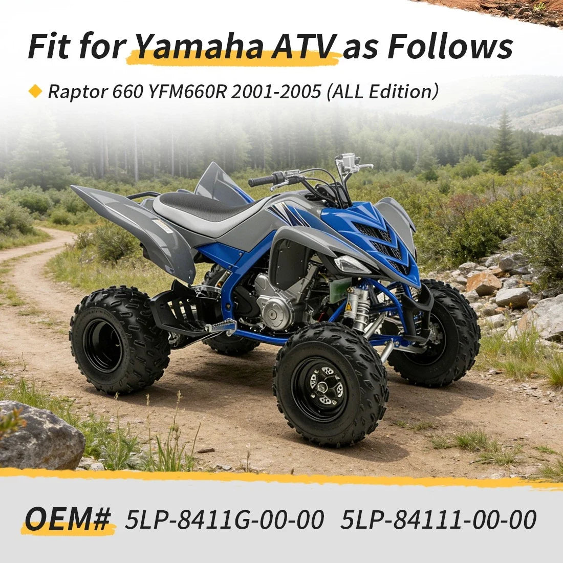 Left Trim Cover for Headlight on Yamaha Raptor 660 YFM660R 01-05