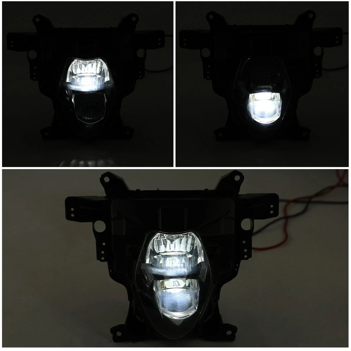 LED Headlight Assembly with Fairing Stay Bracket for GSXR1000 2017-2025