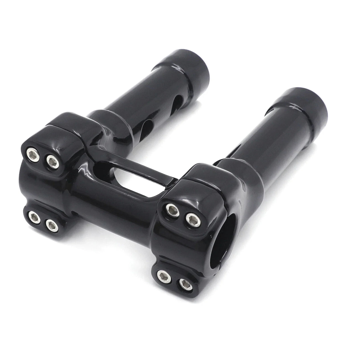 Handlebar Top Clamp 6" Riser CNC Black for Harley Bikes