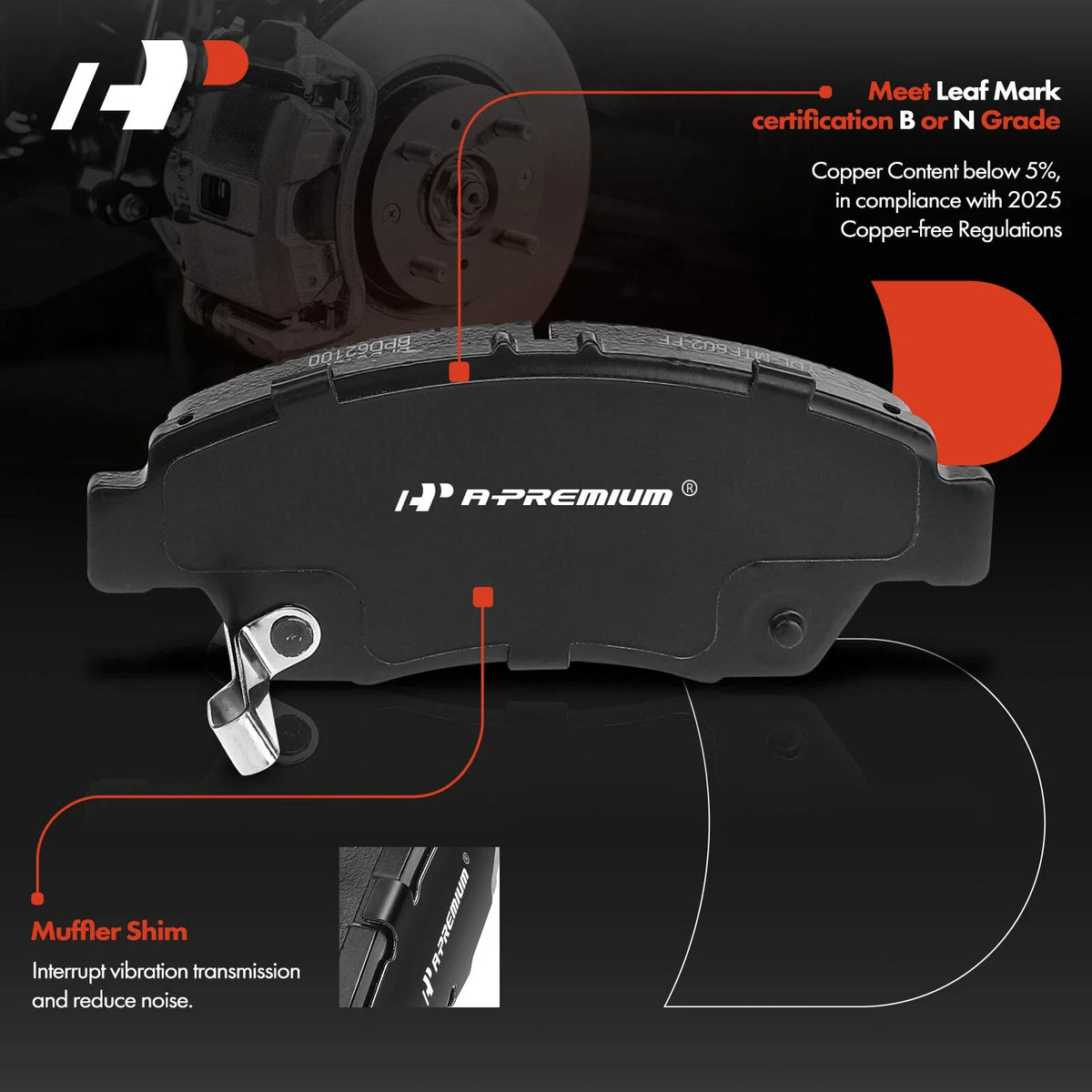 Front Brake Pad & Rotor Set with Hub & Bearing for Honda Fit (07-08)