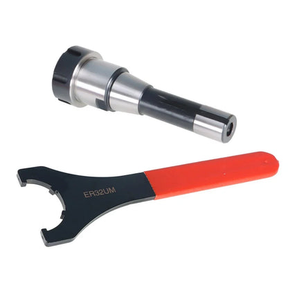 ER32 Collet Chuck Holder for CNC Lathe (7/16" Thread) + 25-45 Spanner